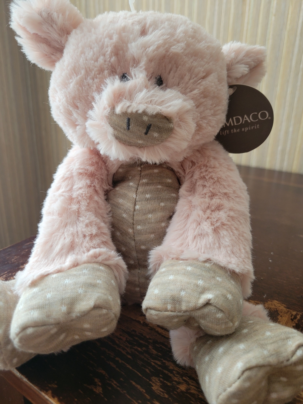 NWT Plush Pink Pig Stuffed Animal - Soft Kids Toy